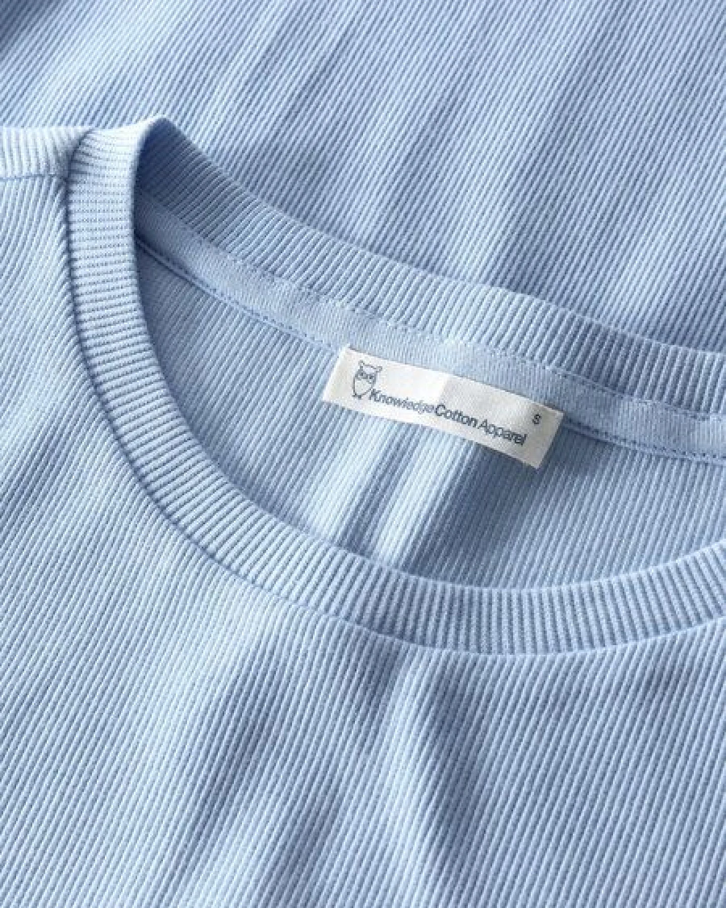 KnowledgeCotton Apparel T-Shirt - Rib t-shirt - aus Bio-Baumwolle – Ansicht 4