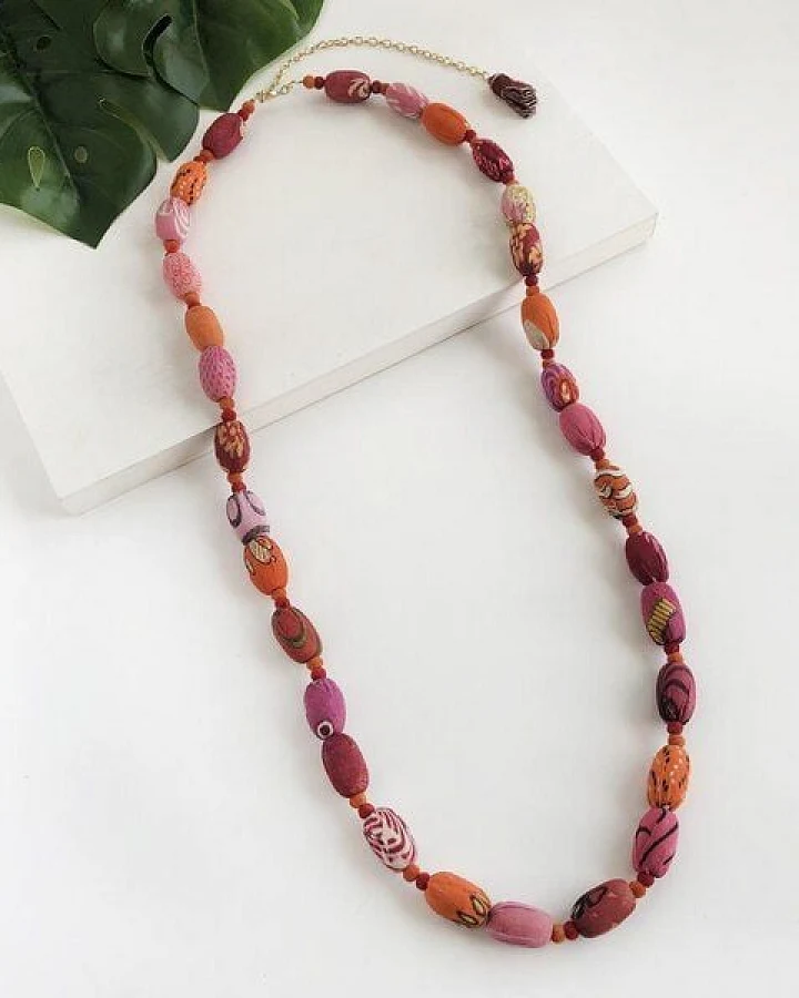 Worldfinds Kantha Fiesta Necklace