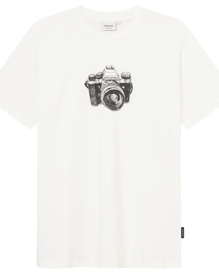 DEDICATED - T-Shirt Stockholm - T-Shirt Gr S weiß