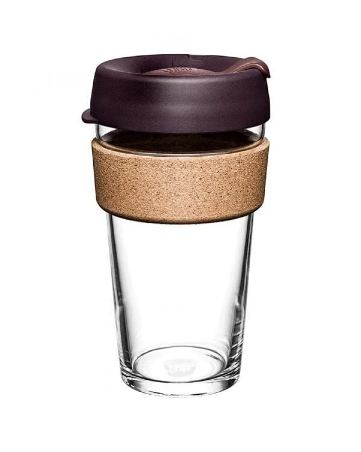 KeepCup L - BREW CORK – Coffee to go Becher aus Glas mit Korkband - 454ml