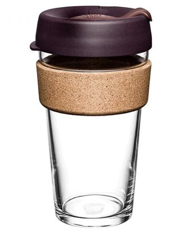 KeepCup L - BREW CORK – Coffee to go Becher aus Glas mit Korkband - 454ml