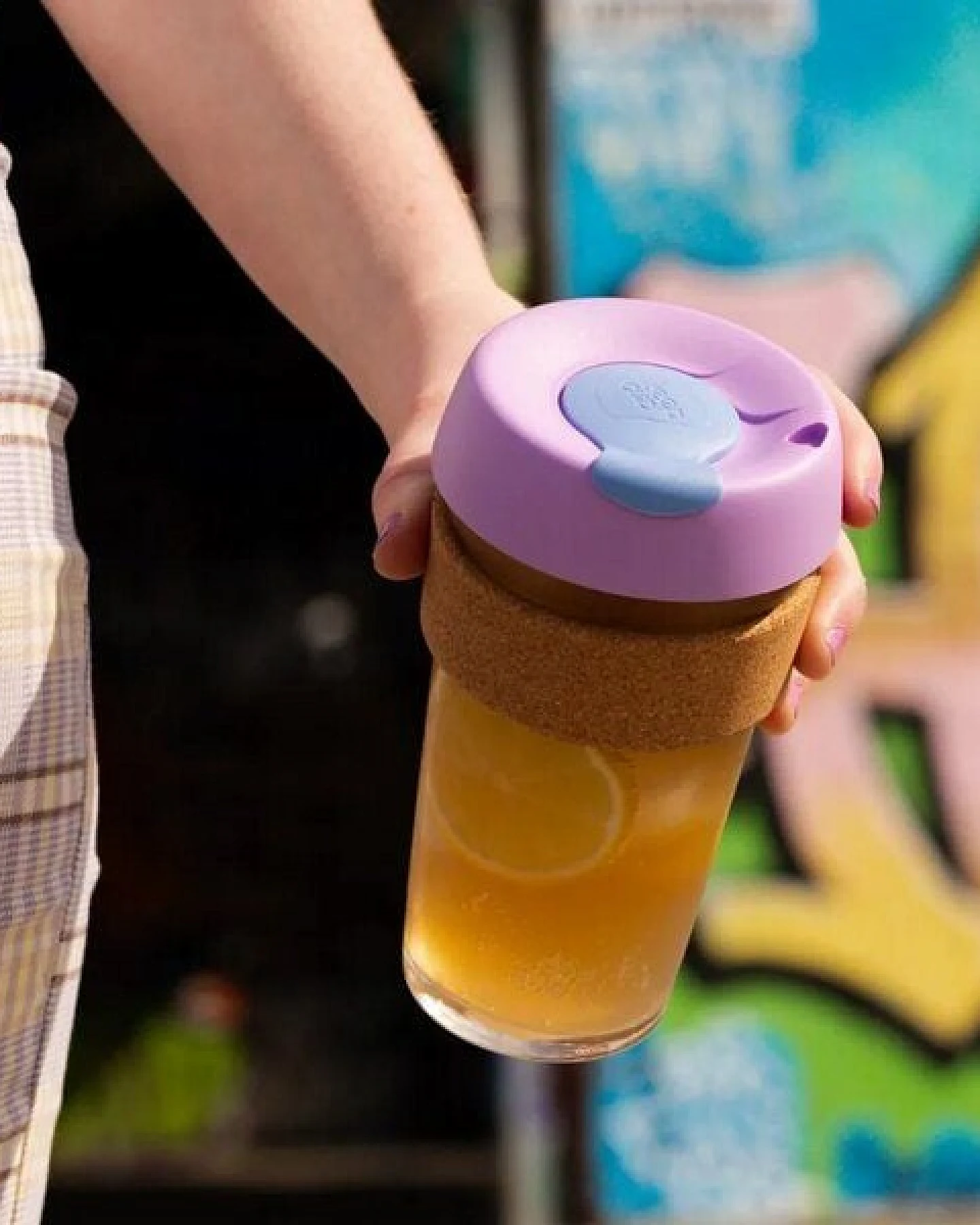 KeepCup L - BREW CORK – Coffee to go Becher aus Glas mit Korkband - 454ml – Ansicht 3