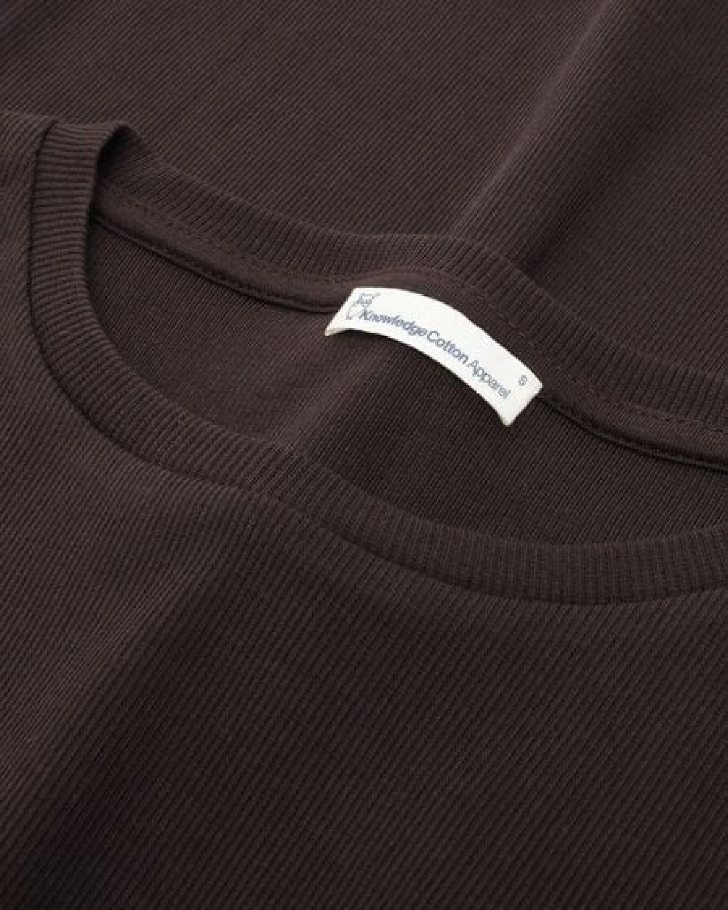 KnowledgeCotton Apparel Langarmshirt - Rib Scoop neck long sleeved - aus Bio-Baumwolle – Ansicht 2