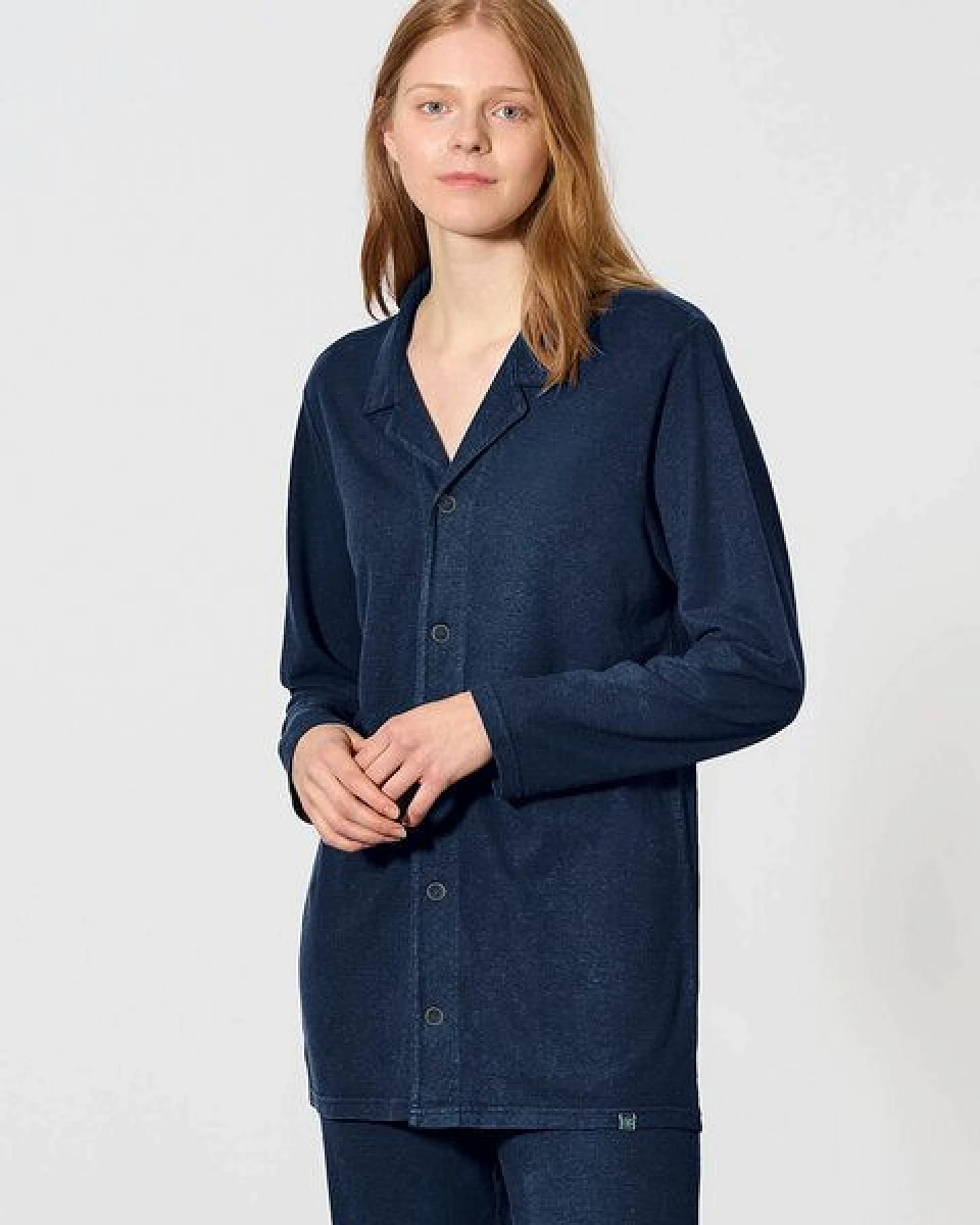 HempAge Unisex Hanf Pyjamahemd – Ansicht 2