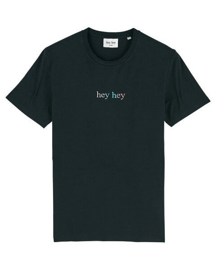 hey hey Rainbow T-Shirt – schwarz