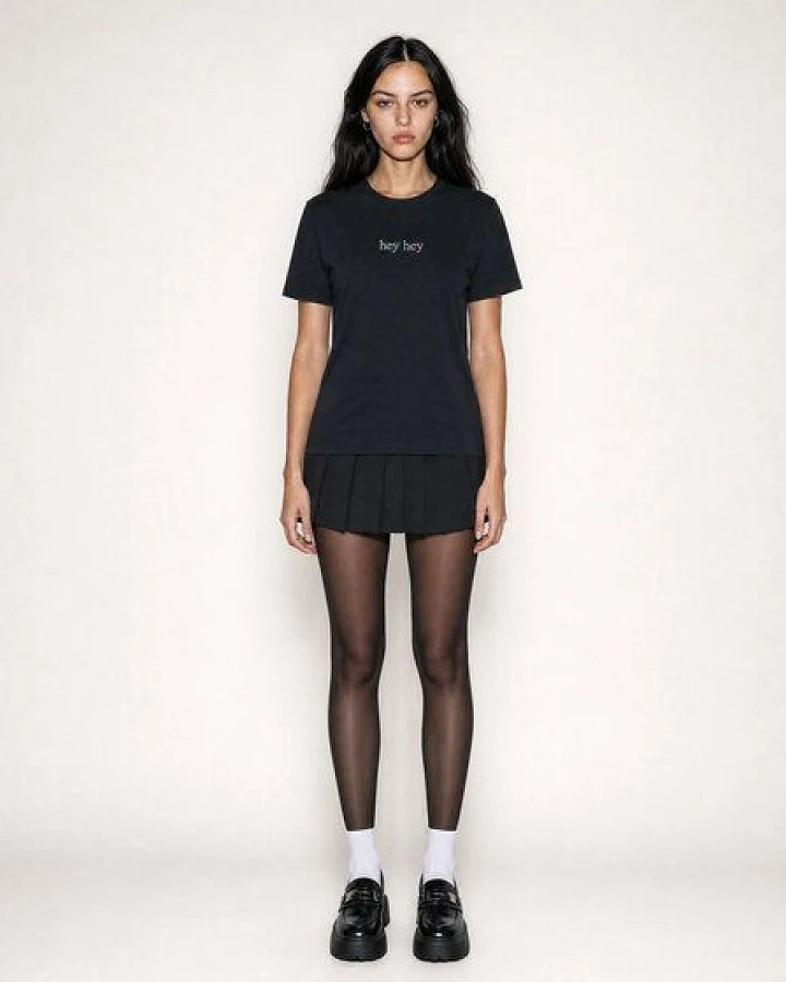 hey hey Rainbow T-Shirt – schwarz