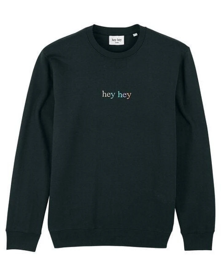 hey hey Rainbow Sweater - schwarz