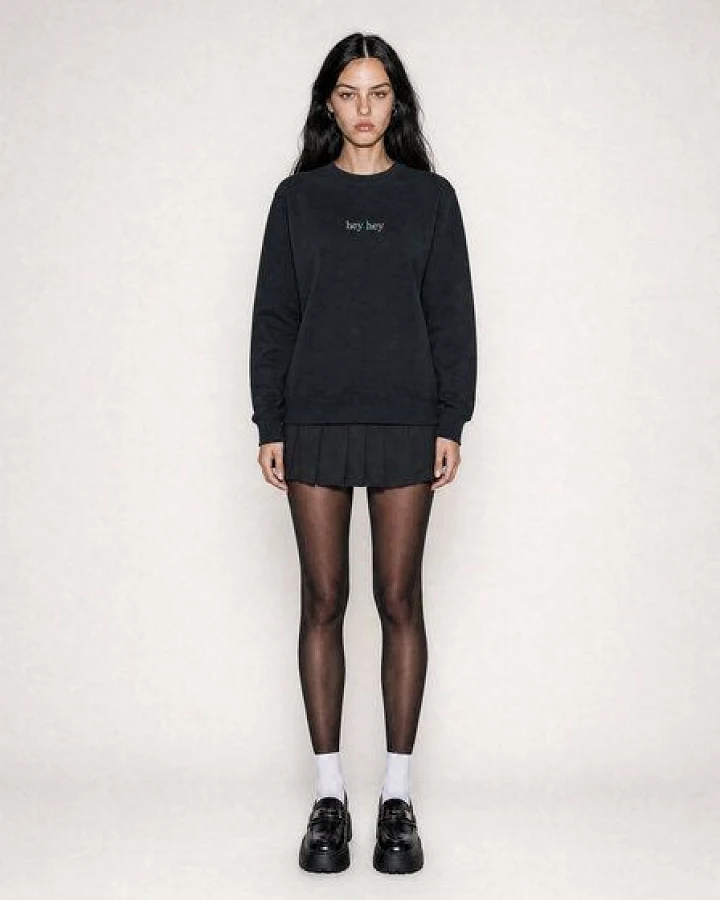 hey hey Rainbow Sweater - schwarz