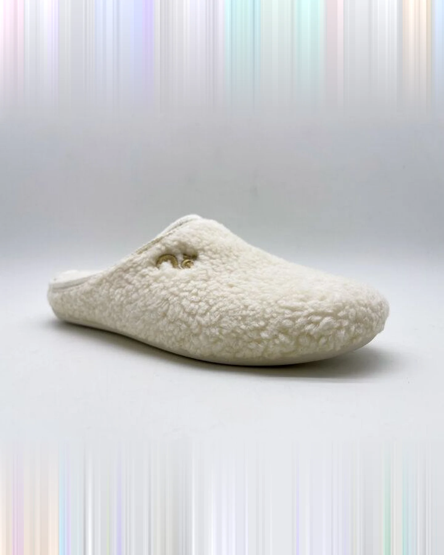 Veganer "thies ® Eco Teddy Slipper" aus kuscheliger Biobaumwolle – Ansicht 2