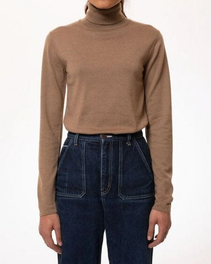 Nudie Jeans Pullover Vivi Rollneck aus Wollmix