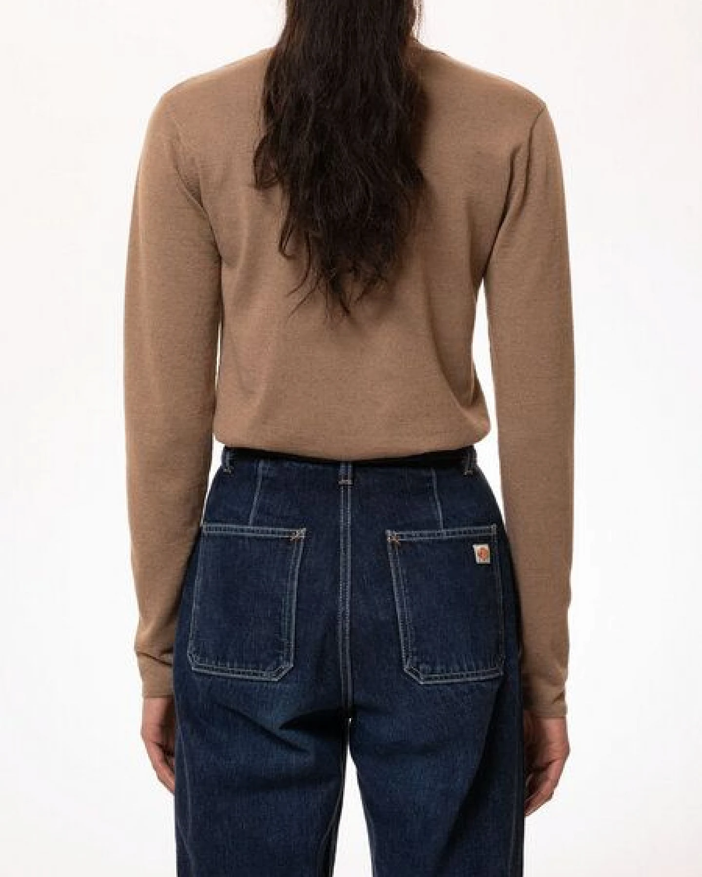 Nudie Jeans Pullover Vivi Rollneck aus Wollmix – Ansicht 3
