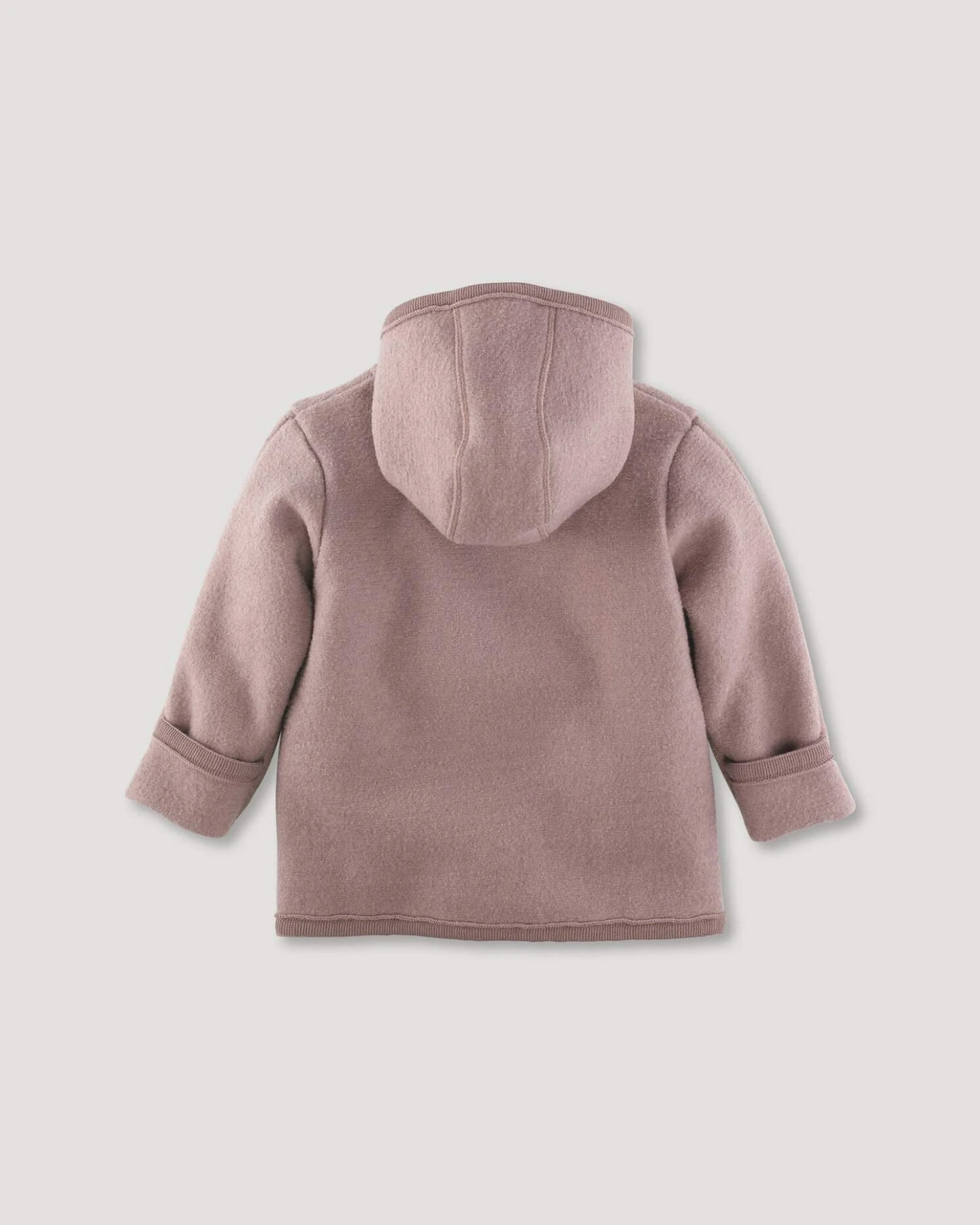hessnatur Baby Wollwalk Jacke aus Bio-Merinowolle - lila - Größe 74/80 – Ansicht 2