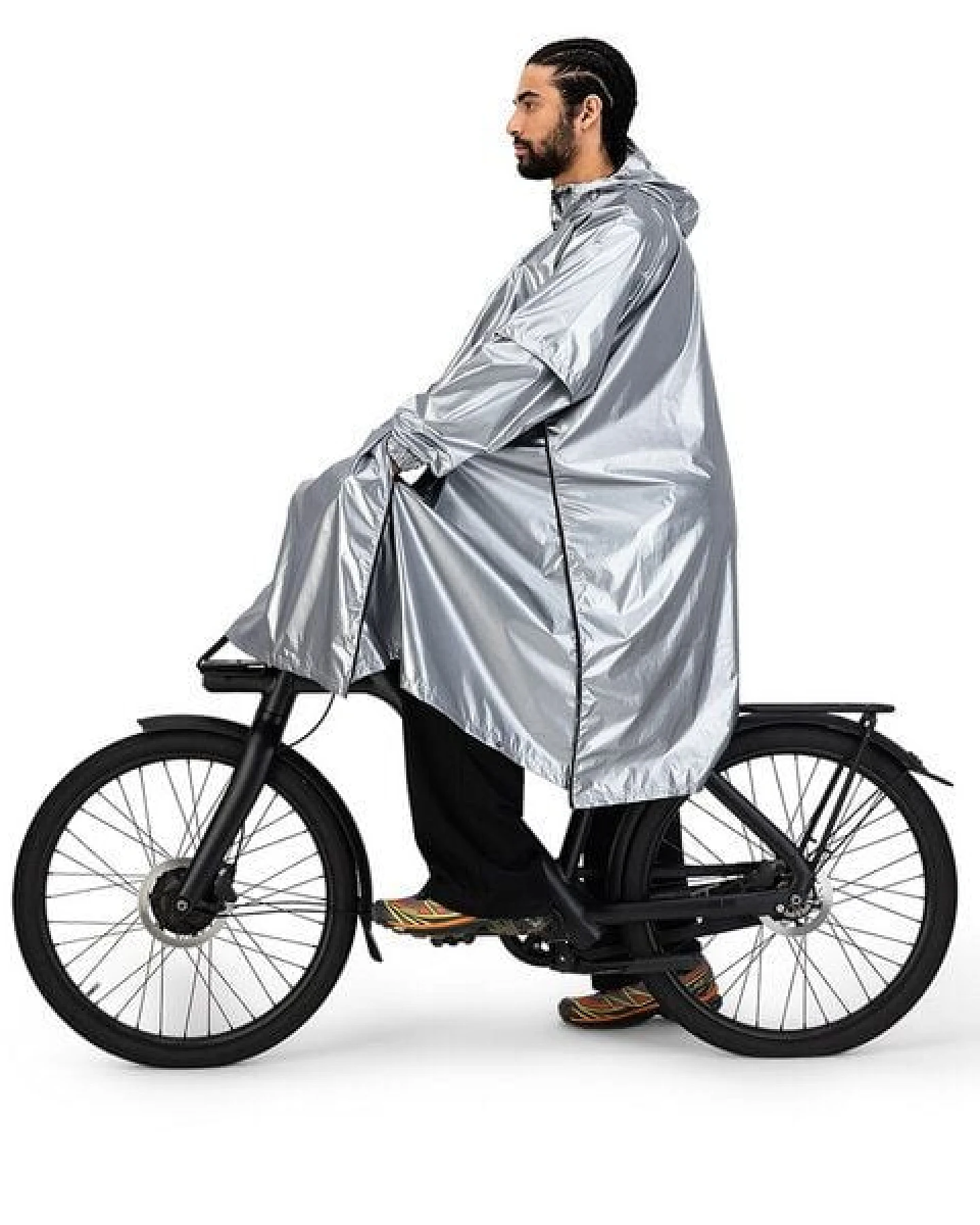 Maium Vegan Regenmantel - Unisex Poncho - aus recycelten Materialien – Ansicht 4