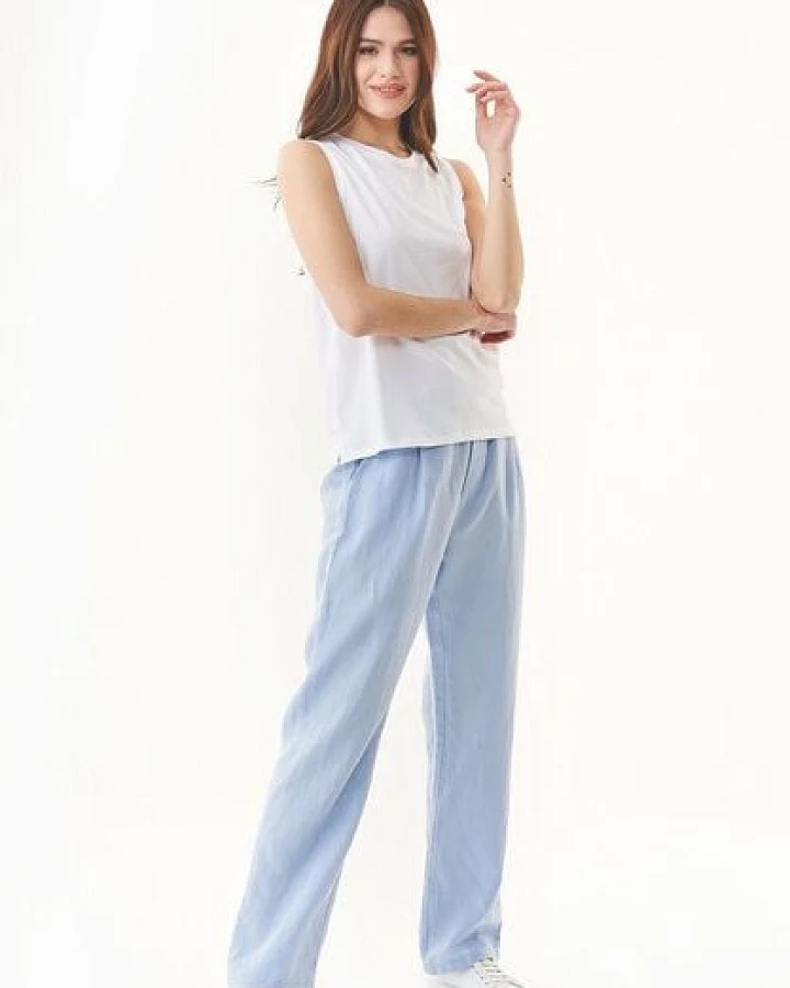 ORGANICATION Hose aus TENCEL Lyocell und Leinen