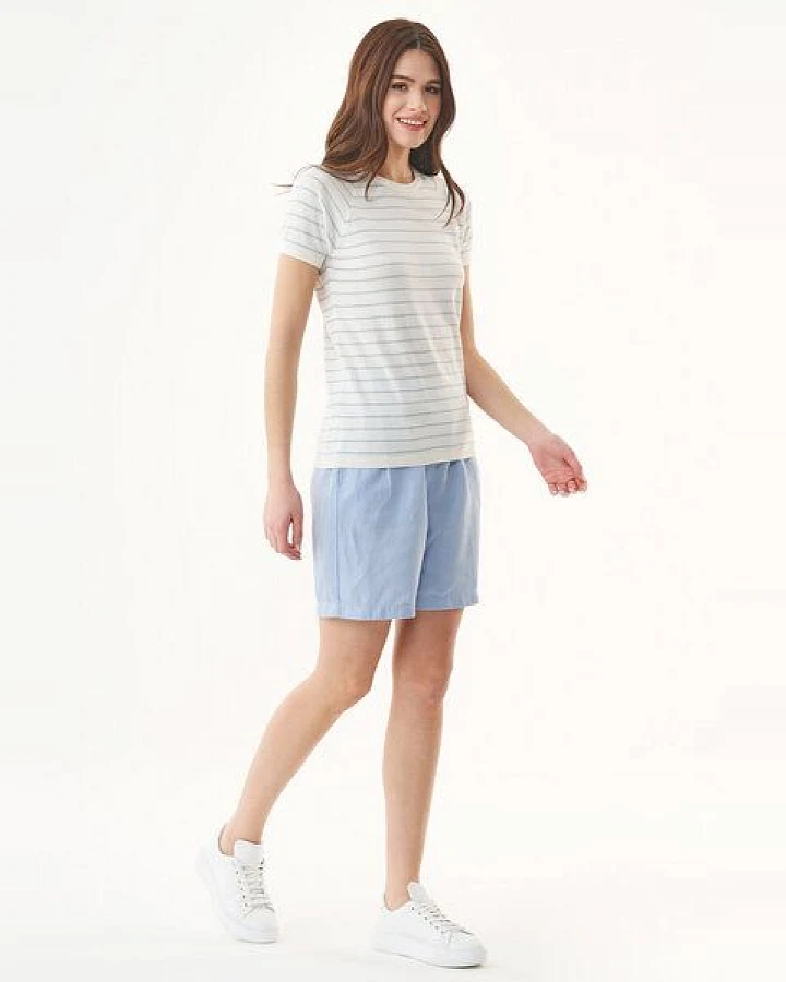 ORGANICATION Shorts aus TENCEL Lyocell und Leinen
