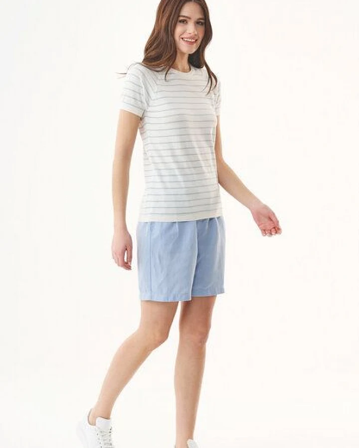 ORGANICATION Shorts aus TENCEL Lyocell und Leinen