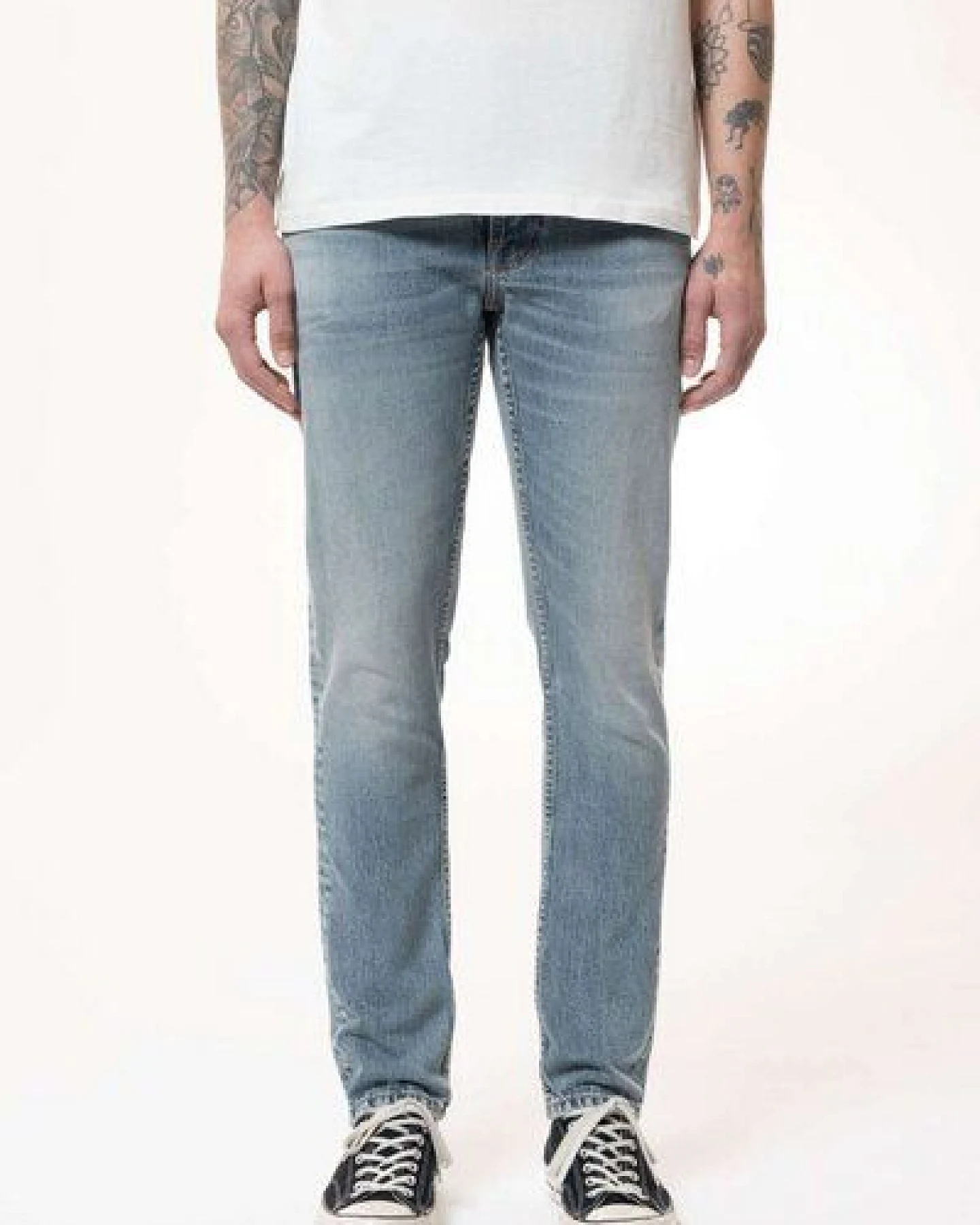 Nudie Jeans Lean Dean Cloud Blue – Ansicht 2
