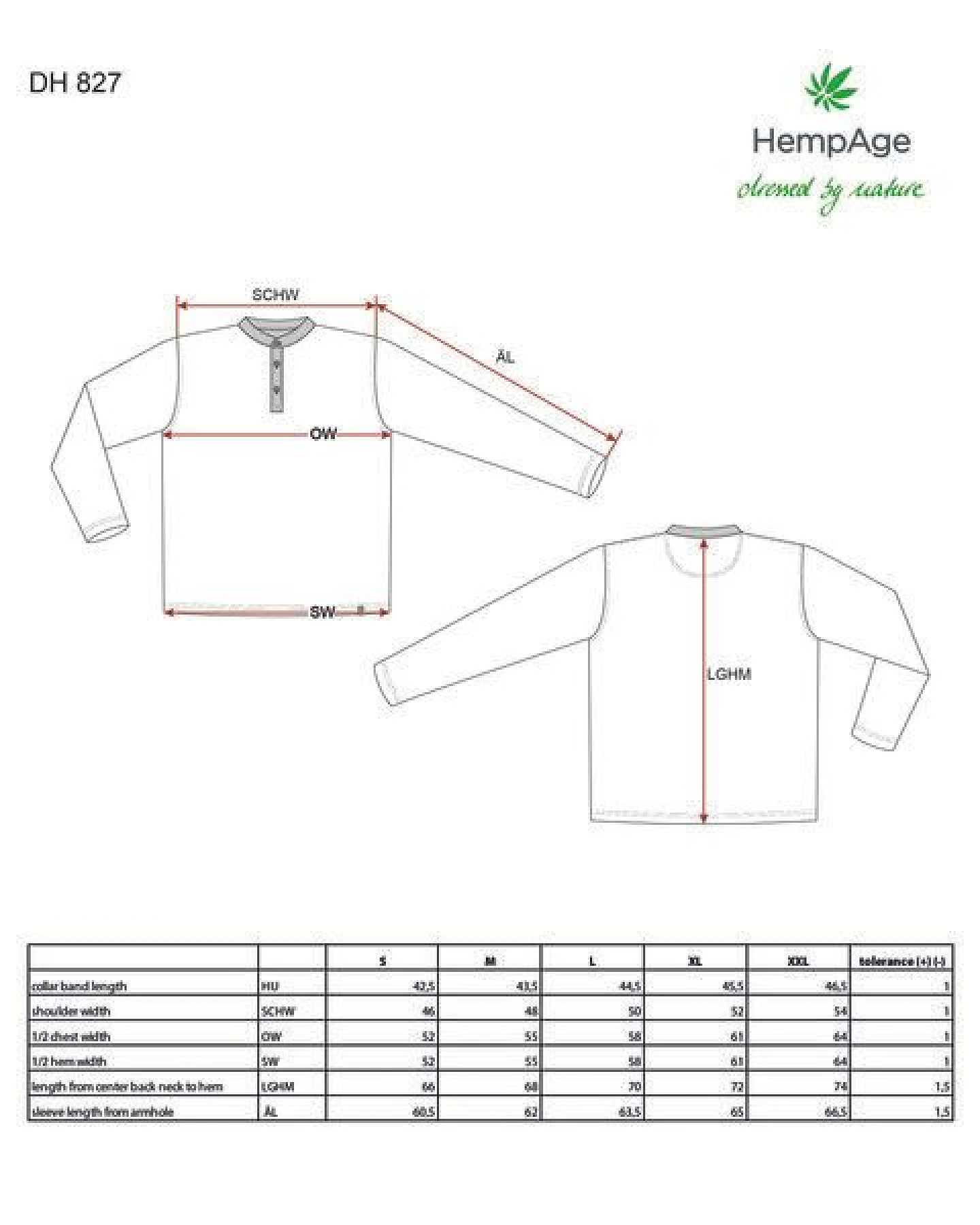 HempAge Langarm Shirt aus Hanf & Bio-Baumwolle – Ansicht 2