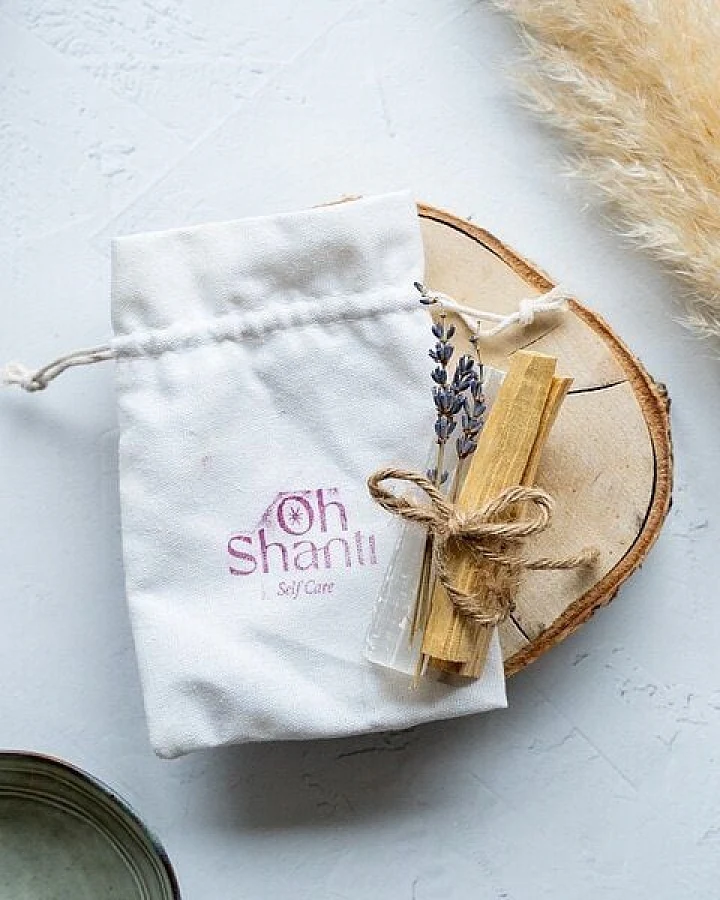 Oh Shanti Reinigungsset Palo Santo & Selenit