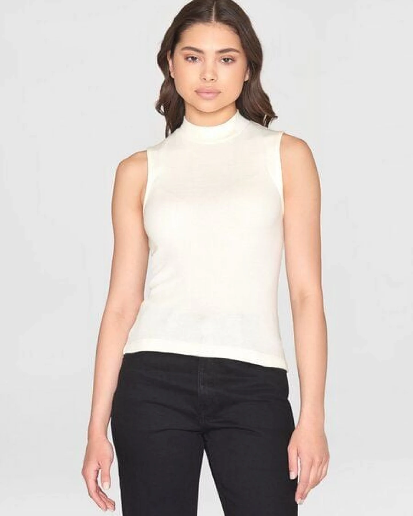 KnowledgeCotton Apparel Ripptop - High neck rib top - aus Bio-Baumwolle – Ansicht 2