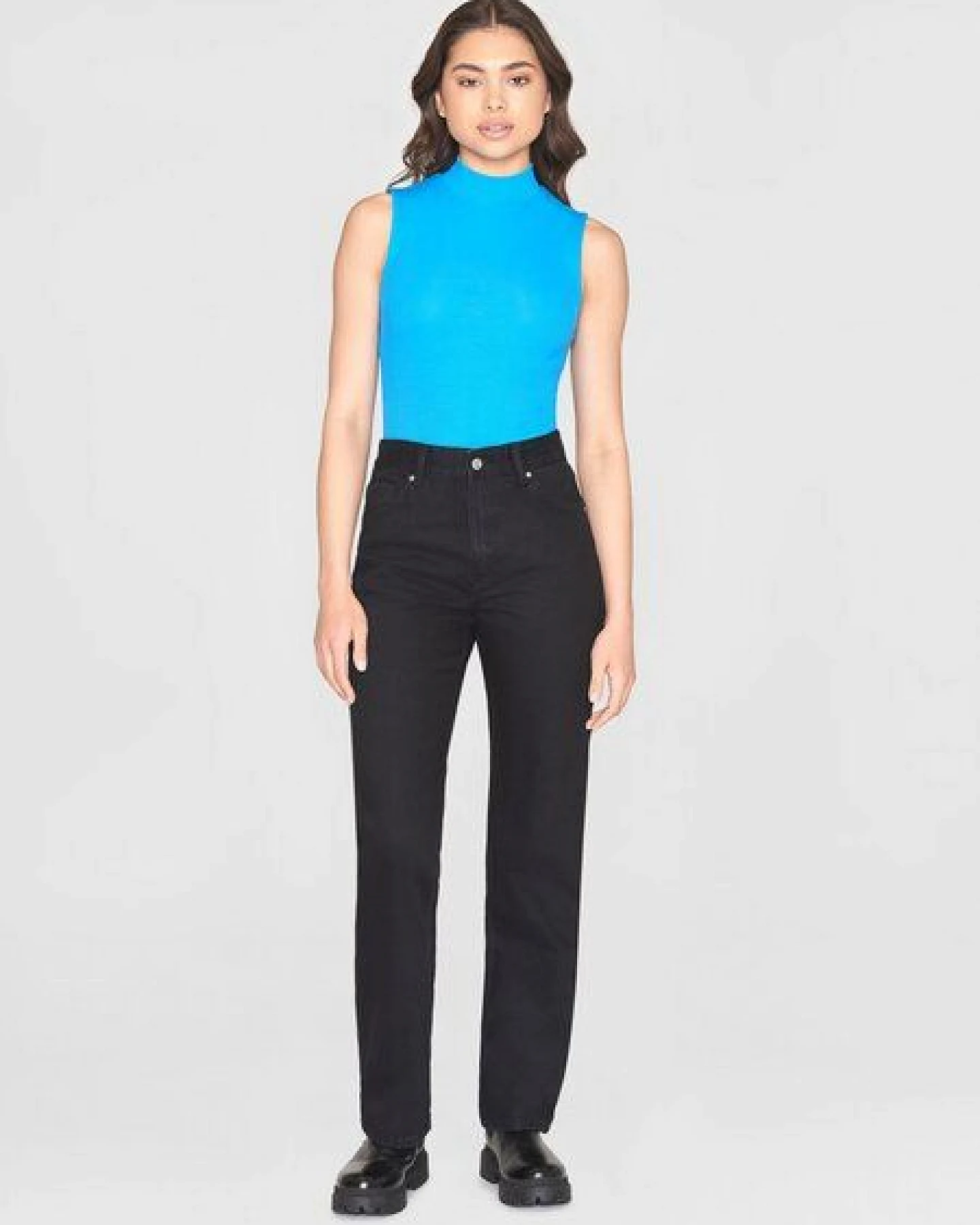 KnowledgeCotton Apparel Ripptop - High neck rib top - aus Bio-Baumwolle – Ansicht 3