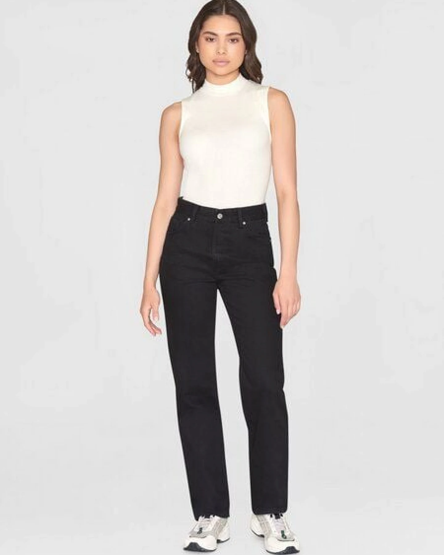 KnowledgeCotton Apparel Ripptop - High neck rib top - aus Bio-Baumwolle – Ansicht 4