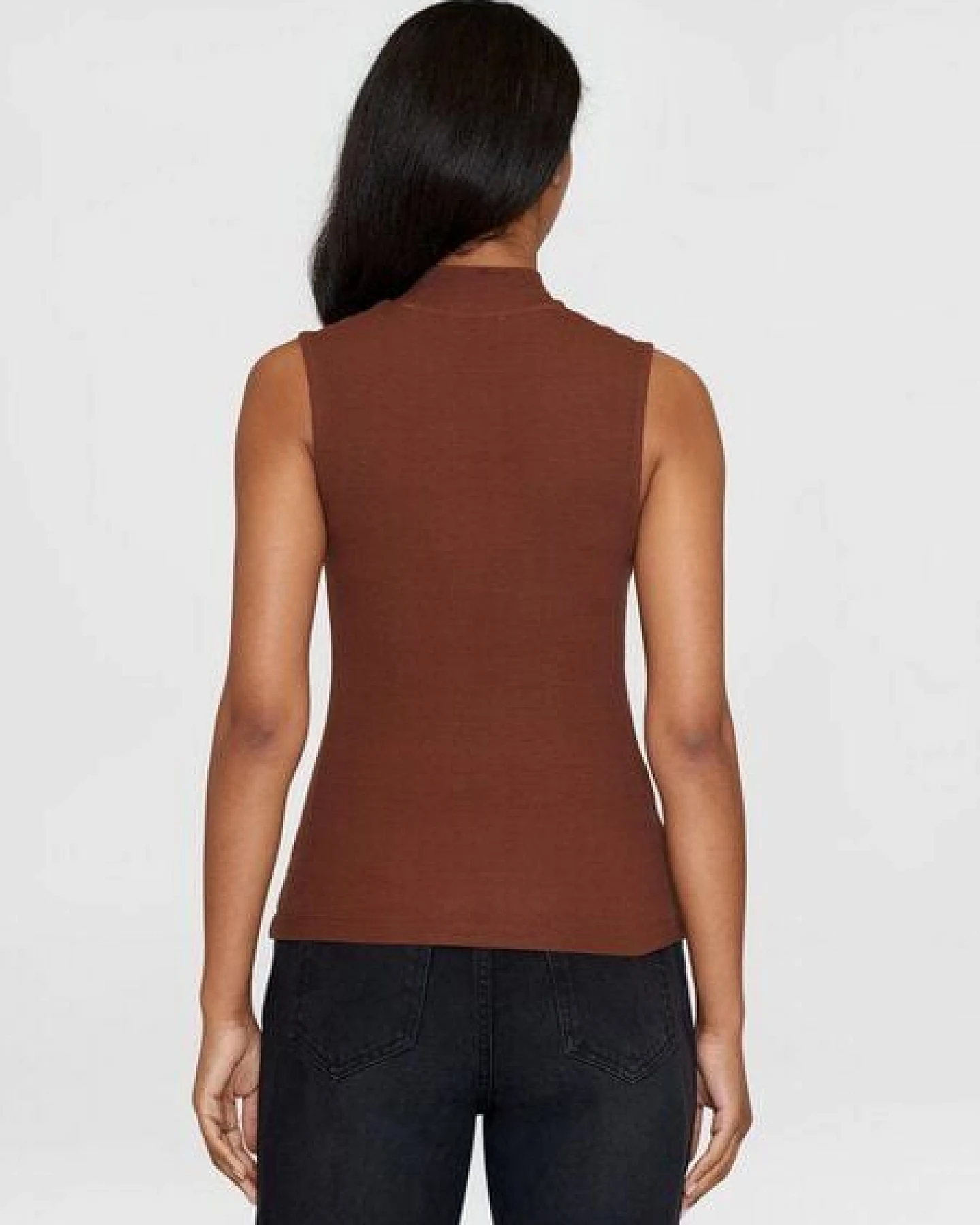 KnowledgeCotton Apparel Ripptop - High neck rib top - aus Bio-Baumwolle – Ansicht 3