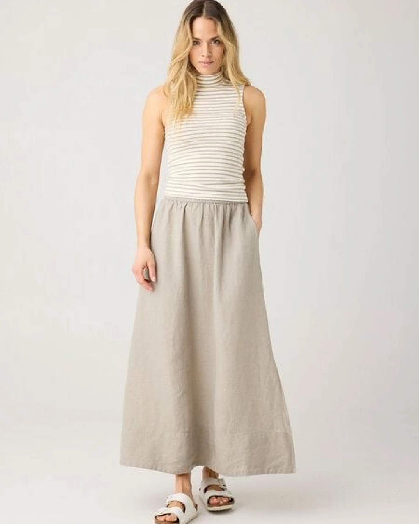 KnowledgeCotton Apparel Ripptop - High neck rib top - aus Bio-Baumwolle – Ansicht 3