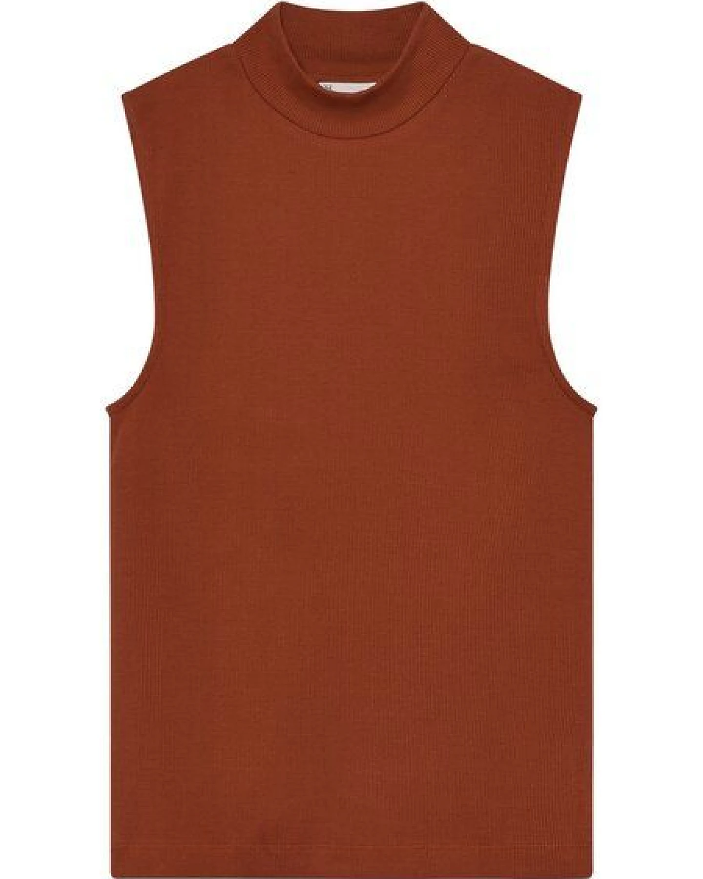KnowledgeCotton Apparel Ripptop - High neck rib top - aus Bio-Baumwolle – Ansicht 4