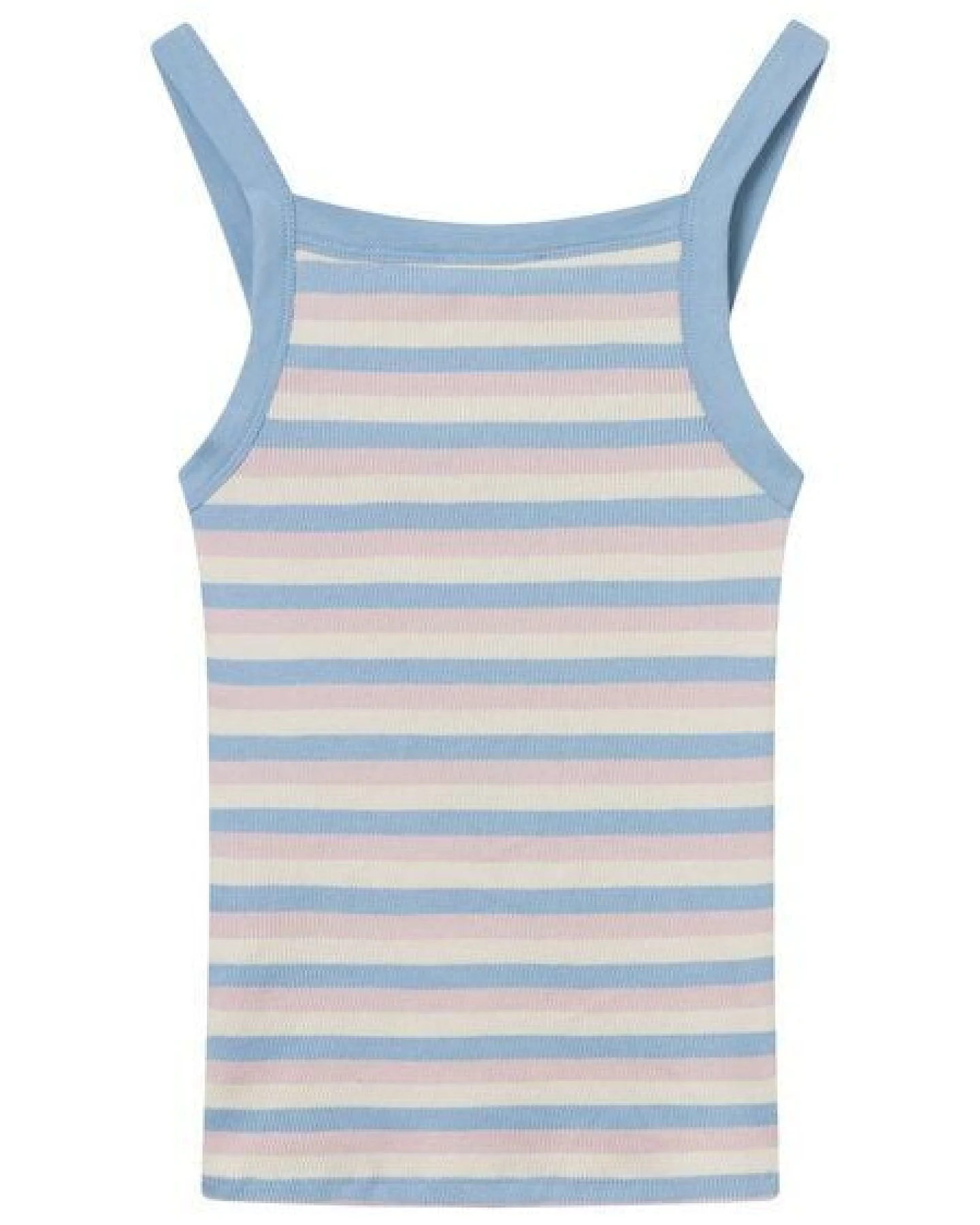 KnowledgeCotton Apparel Ripptop gestreift - Striped rib strap top - aus Bio-Baumwolle – Ansicht 4