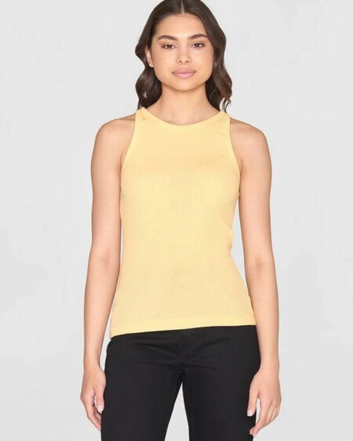 KnowledgeCotton Apparel Tanktop gerippt - Racer rib top - aus Bio-Baumwolle – Ansicht 4