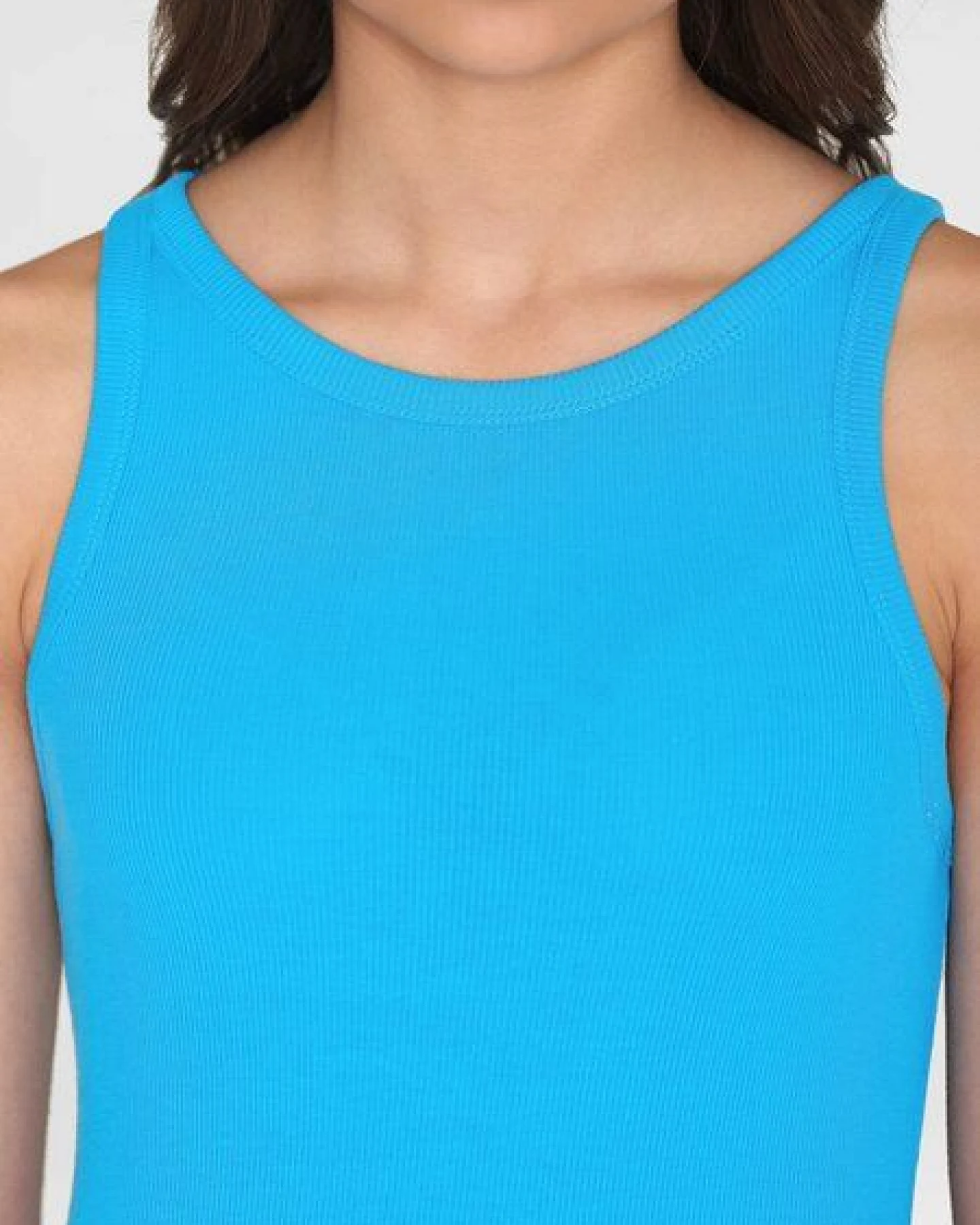 KnowledgeCotton Apparel Tanktop gerippt - Racer rib top - aus Bio-Baumwolle – Ansicht 4