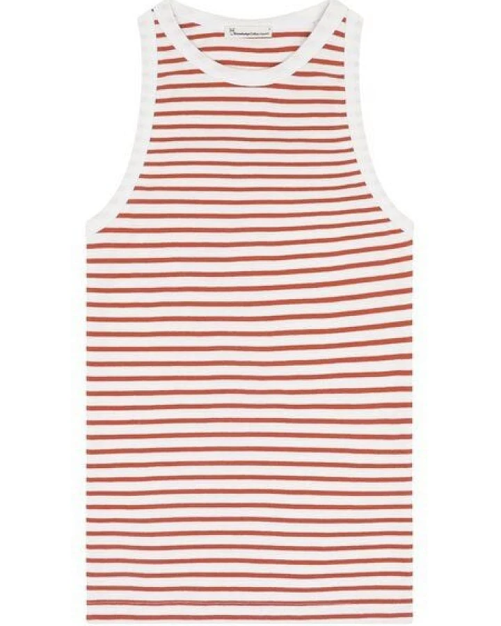 KnowledgeCotton Apparel Tanktop gerippt - Racer rib top - aus Bio-Baumwolle