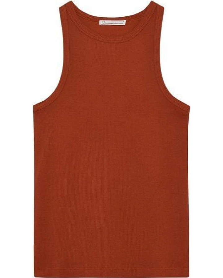 KnowledgeCotton Apparel Tanktop gerippt - Racer rib top - aus Bio-Baumwolle