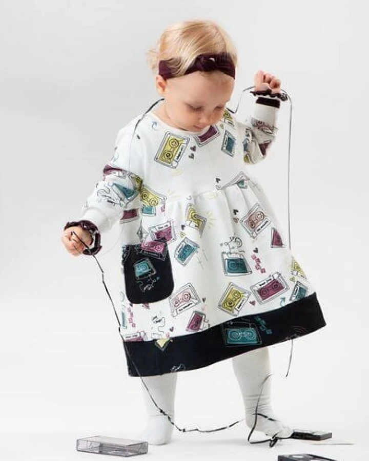 Marraine Kids Kleid aus Bio Baumwolle "Mixtape"