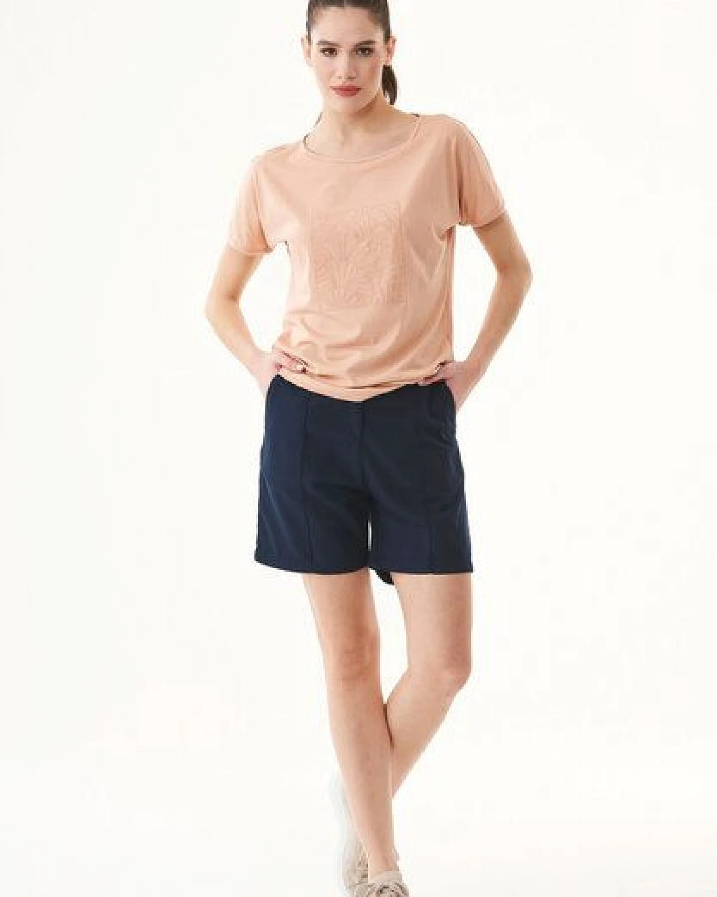 ORGANICATION Shorts aus TENCEL Lyocell und Bio-Baumwolle – Ansicht 2