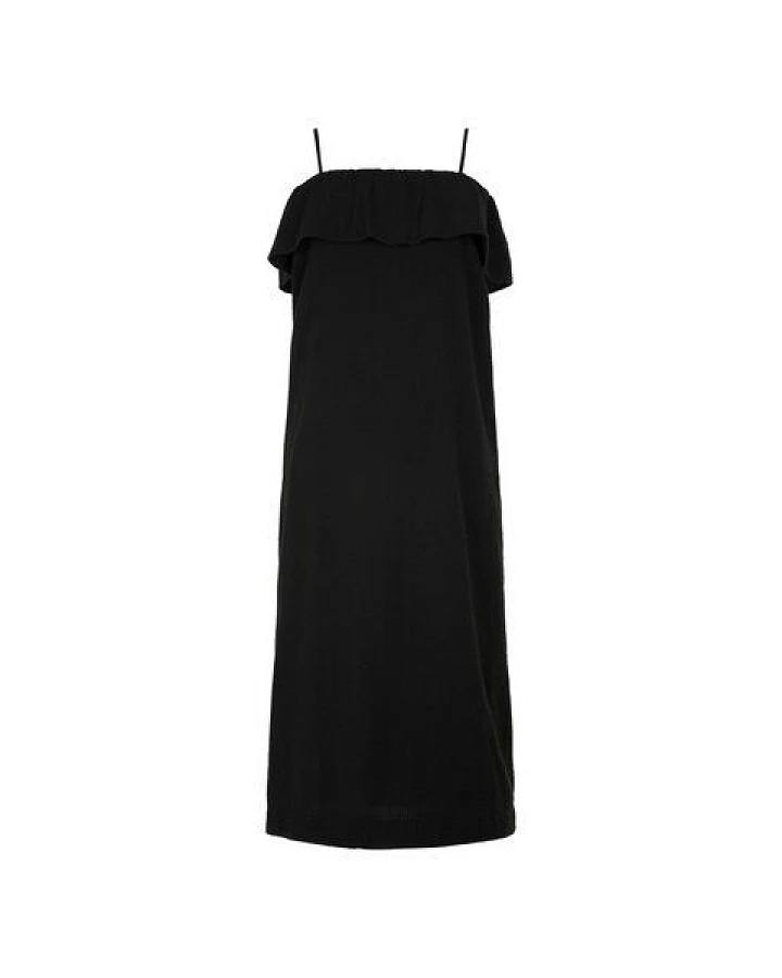 KnowledgeCotton Apparel Trägerkleid - Seersucker strap maxi dress - aus Bio-Baumwolle