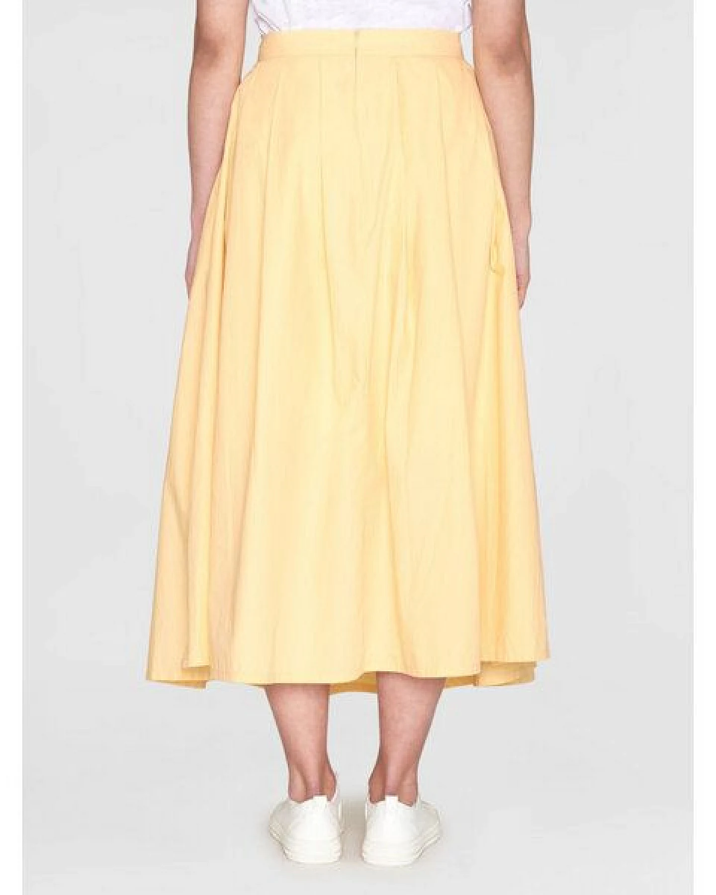 KnowledgeCotton Apparel Midirock - Poplin elastic waist skirt - aus Bio-Baumwolle – Ansicht 2