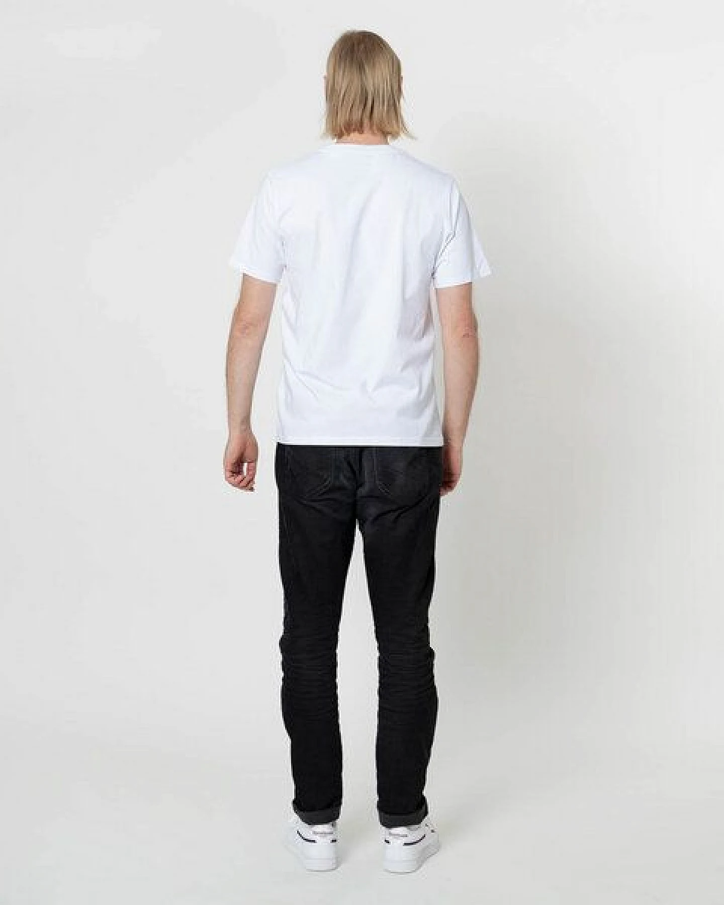 Fyngers Unisex T-Shirt aus Biobaumwolle - Modell PEACE mit gestickter Veredelung – Ansicht 3