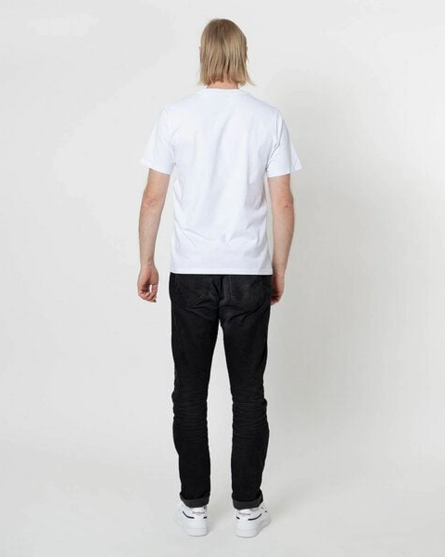 Fyngers Unisex T-Shirt aus Biobaumwolle - Modell PEACE mit gestickter Veredelung – Ansicht 3
