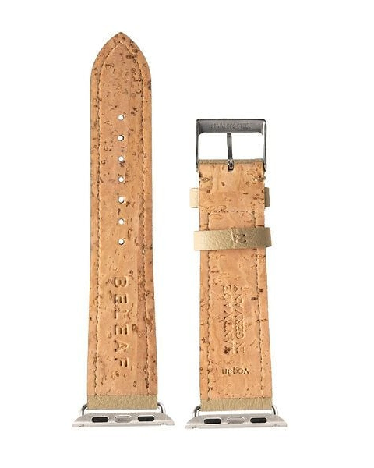 BELEAF "APPLE WATCH STRAP CACTUS" - veganes Uhren-Armband aus Kaktusleder beige – Ansicht 3