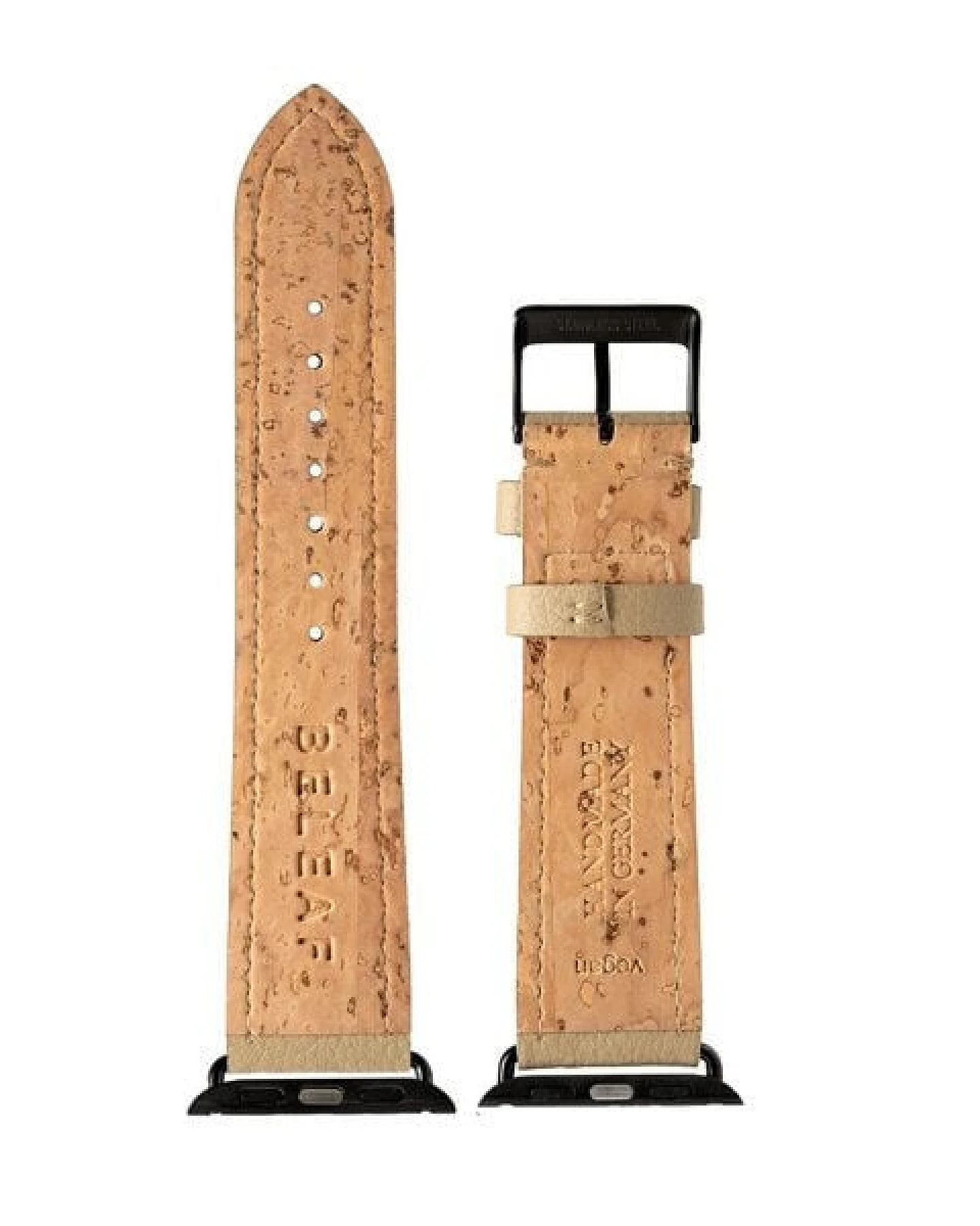 BELEAF "APPLE WATCH STRAP CACTUS" - veganes Uhren-Armband aus Kaktusleder beige – Ansicht 3
