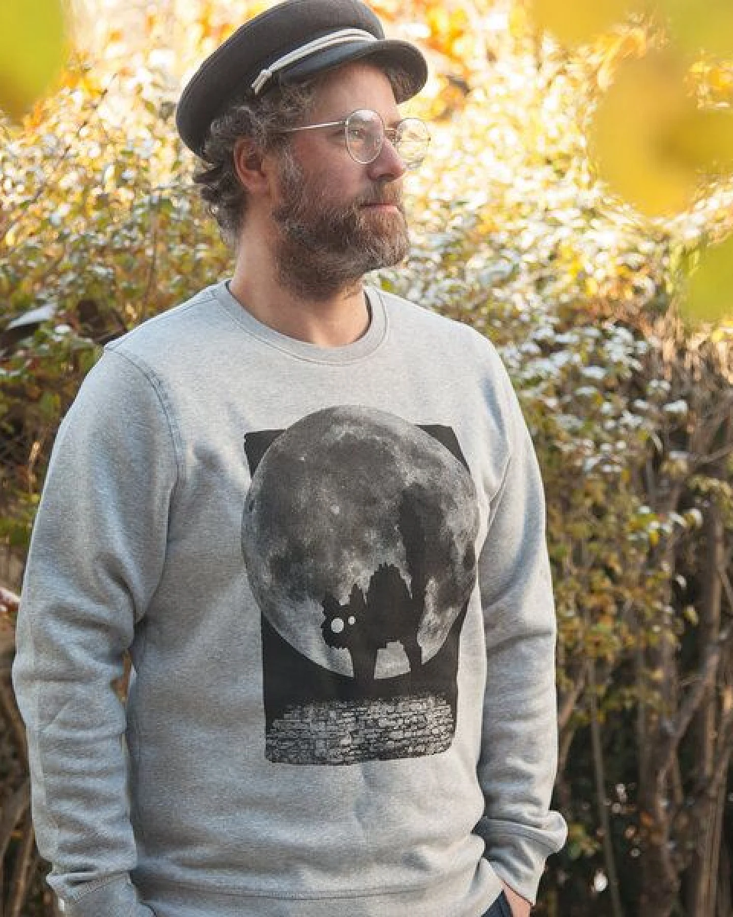 päfjes Katze Minka Fauch - Fair Wear Unisex Sweater - Heather Grey – Ansicht 2