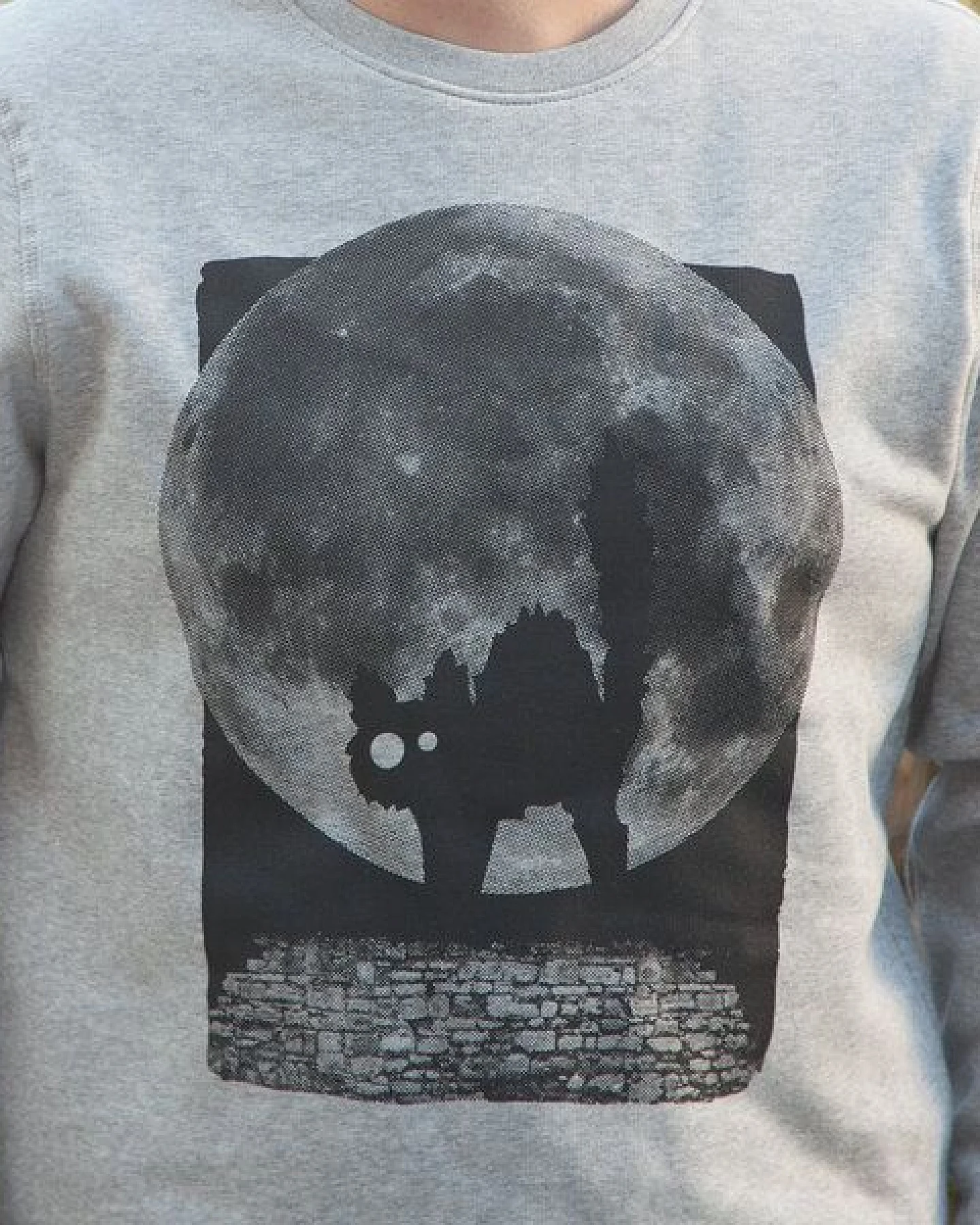 päfjes Katze Minka Fauch - Fair Wear Unisex Sweater - Heather Grey – Ansicht 4
