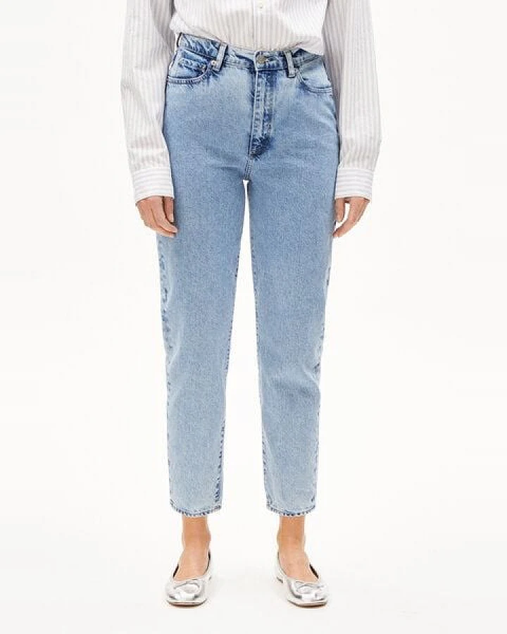 ARMEDANGELS MAIRAA Damen Jeans Mom Fit High Waist Ankle recycelte Baumwolle Non-Stretch