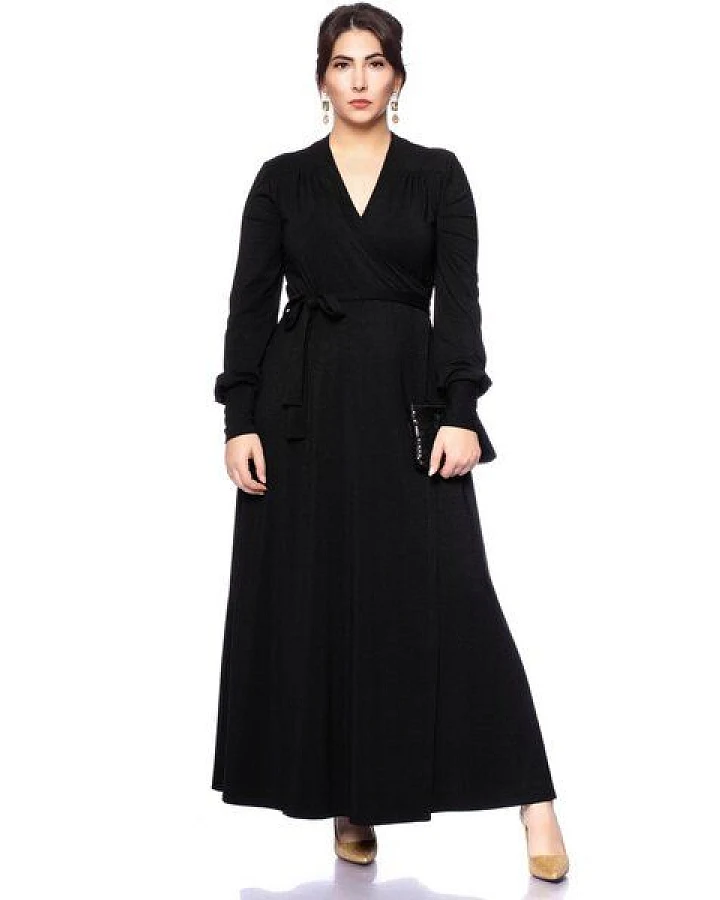 Ingoria MAREN Langarm Maxi Wickelkleid Langarm