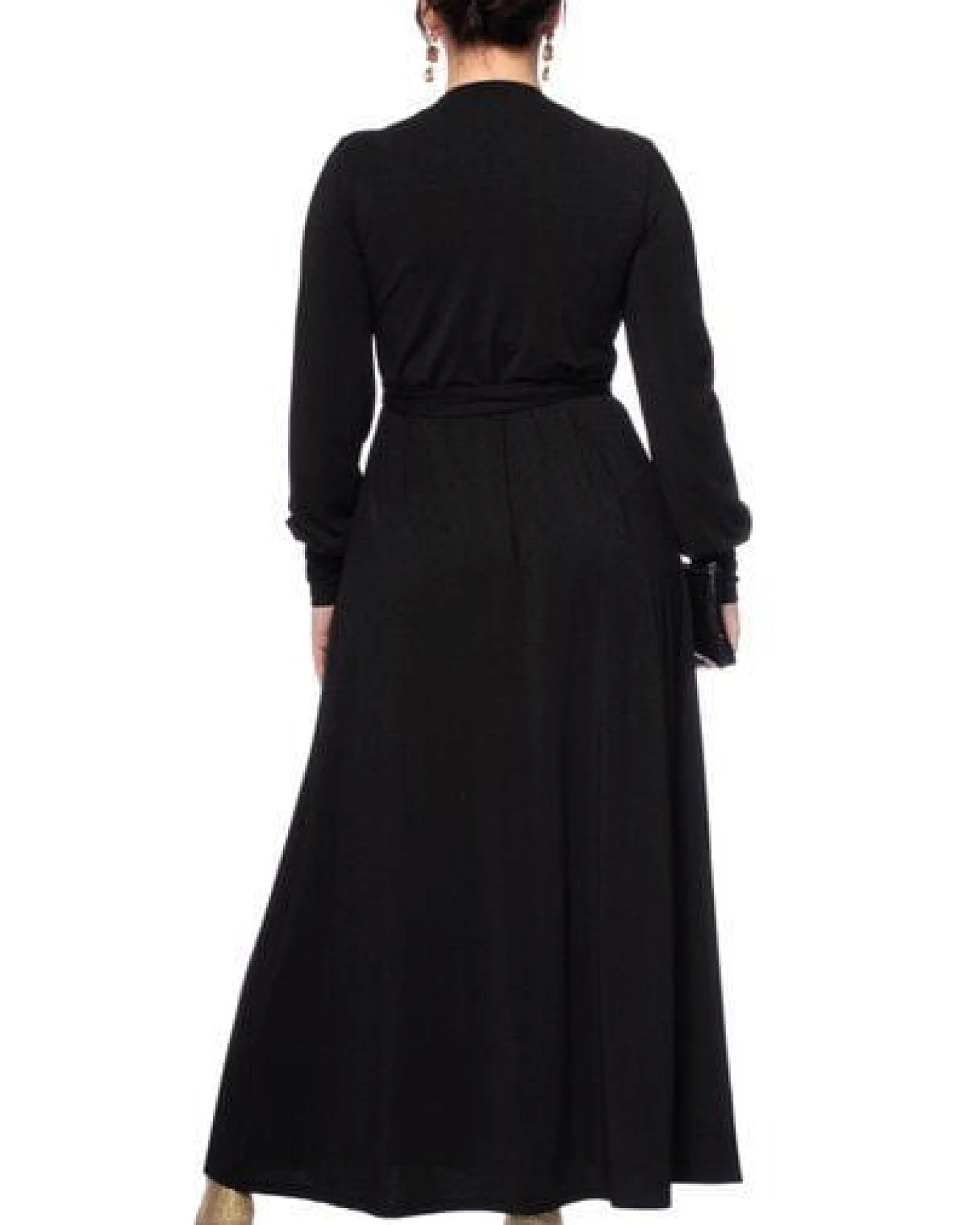 Ingoria MAREN Langarm Maxi Wickelkleid Langarm – Ansicht 3
