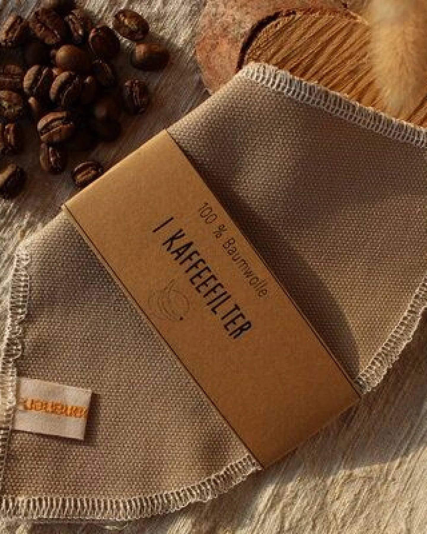 mango.bananen Wiederverwendbarer Kaffeefilter aus Baumwolle – Ansicht 2