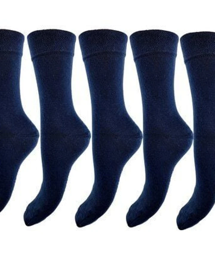 Bruno Barella GOTS zertifizierte Biobaumwolle Socken navy "in 7er Pack"
