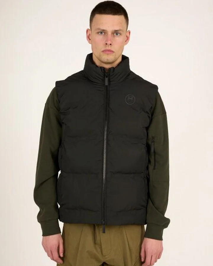 KnowledgeCotton Apparel Weste für Herren - Puffer Vest - aus recyceltem Polyester